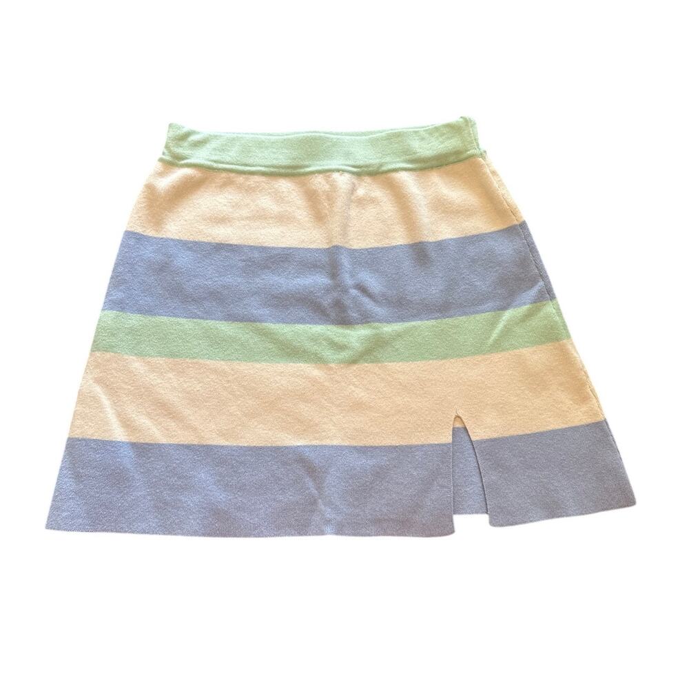 Altar’d State Pastel Stripe Knit Skirt – Size M